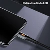 USAMS pintas U-Tone microUSB kabelis 1.2m, su išjungimo funkcija, 2A, greito įkrovimo, juodos spalvos SJ346USB01 (US-SJ346)