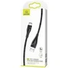 USAMS pintas U41 USB-C laidas 1m 2A juodos spalvos SJ392USB01 (US-SJ392) greitas įkrovimas