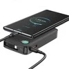 USAMS Powerbank with Retractable Cable Lightning 10000 mAh PD 20W Fast Charge XY Series juodos spalvos