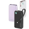 USAMS nešiojama baterija su ištraukiamu laidu, „Lightning“ tipo, 10000 mAh, PD, 20W, greito įkrovimo, XY serijos, W