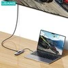 USAMS adapteris šakotuvas 10in1 3xUSB 3.0/TF/SD/USB-C/HDMI/RJ45/VGA PD100W pilka/tamsiai SJ644HUB01