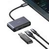 USAMS Adapteris HUB 5in1 USB 2.0/USB 3.0/USB-C/TF/SD pilka/dark pilka SJ628HUB01 (US-SJ628)