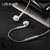 USAMS Stereo Ausinės EP-24 Lightning iPhone 7/8/X/XS/XS Max/XR baltos spalvos HSEP2401