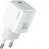 USAMS įkroviklis 1xUSB-C PD30W 3A (tik antgalis) PD3.0 greito įkrovimo baltos spalvos X-ron serijos CC186TC02