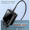 USAMS Laidinis įkroviklis 1xUSB-C + 1xUSB T40 20W LED (only head) PD3.0 + QC3.0 Fast Charging juodos spalvos CC133T