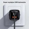 USAMS Laidinis įkroviklis 1xUSB-C + 1xUSB T46 33W (only head) PD3.0 + QC3.0 Fast Charging baltos spalvos CC152TC02