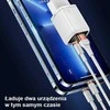 USAMS Laidinis įkroviklis 1xUSB-C + 1xUSB T46 33W (only head) PD3.0 + QC3.0 Fast Charging juodos spalvos CC152TC01