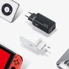 USAMS Laidinis įkroviklis 1xUSB-C+1xUSB T47 65W (only head) PD Fast Charging Super Si juodos spalvos CC153TC01(US-CC