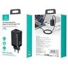 USAMS Laidinis įkroviklis 1xUSB-C+1xUSB T47 65W (only head) PD Fast Charging Super Si juodos spalvos CC153TC01(US-CC