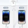 USAMS Tinklo įkroviklis 2xUSB-C T54 40W (only head) PD Fast Charging baltos spalvos CC172TC02 (US-CC172)