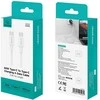 USAMS U90 kabelis 60W USB-C į USB-C baltos spalvos