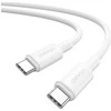 USAMS U90 kabelis 60W USB-C į USB-C baltos spalvos