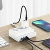USAMS maitinimo lizdas 65W Super Si greito įkrovimo USB prailgintuvas, ES baltos spalvos CC160TC01 (US-CC160)