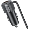 USAMS YT Series CC287 automobilinis įkroviklis 66W 1xUSB-A 1xUSB-C + 2in1 USB-C/Lightning Cable
