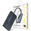 USB-C šakotuvas 14-in-1 Wozinsky WDS03Y5S daugiafunkcis, aliuminis, 3 monitoriams, su 15 cm laidu – pilkas