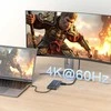 USB-C šakotuvas 14 viename Wozinsky WDS03Y5S daugiafunkcis, aliuminis, 3 monitoriams, su 15 cm laidu · pilkas