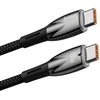 Baseus Glimmer USB-C – USB-C įkroviklis, 100W, 1m (fekete)