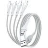 Grąžtas USB-C/USB-A laidas 4smarts 4in1 1,2 m baltas