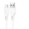 USB į USB-C Acefast C3-04 kabelis, 1.2 m (baltas)