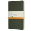Užrašų knygutė Moleskine Cahier 13x21cm, linijomis, minkštu viršeliu, žalios spalvos