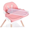 ECOTOYS 2 viename maitinimo kėdutė kūdikiams, rožinė