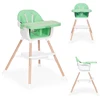 ECOTOYS 2 viename maitinimo kėdutė kūdikiams, žalia