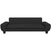 Vaikiška sofa, juodos spalvos, 100x54x33cm, aksomas
