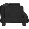 Vaikiška sofa, juodos spalvos, 60x40x30cm, aksomas