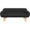 Vaikiška sofa, juodos spalvos, 70x40x24cm, audinys