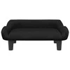 Vaikiška sofa, juodos spalvos, 70x40x24cm, aksomas