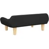 Vaikiška sofa, juodos spalvos, 70x40x24cm, audinys