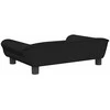 Vaikiška sofa, juodos spalvos, 70x45x26cm, aksomas
