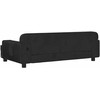 Vaikiška sofa, juodos spalvos, 90x53x30cm, aksomas