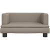 Vaikiška sofa, kapučino spalvos, 60x40x30cm, dirbtinė oda