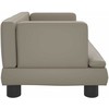 Vaikiška sofa, kapučino spalvos, 60x40x30cm, dirbtinė oda