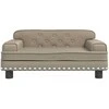 Vaikiška sofa, kapučino spalvos, 70x45x30cm, dirbtinė oda