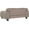 Vaikiška sofa, kapučino spalvos, 70x45x30cm, dirbtinė oda