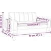 Vaikiška sofa, kreminės spalvos, 70x45x30cm, audinys