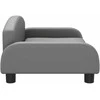 Vaikiška sofa, pilkos spalvos, 70x45x30cm, dirbtinė oda