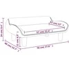 Vaikiška sofa, rožinės spalvos, 70x40x24cm, aksomas