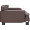 Vaikiška sofa, rudos spalvos, 70x45x30cm, dirbtinė oda