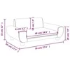 Vaikiška sofa, rudos spalvos, 70x45x33cm, aksomas