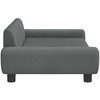 Vaikiška sofa, tamsiai pilkos spalvos, 100x54x33cm, aksomas