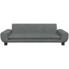 Vaikiška sofa, tamsiai pilkos spalvos, 100x54x33cm, aksomas