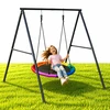 Vaikiškos sodo sūpynės „lizdas“ 100 cm plieno rėmas, ECOTOYS