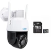 Vaizdo stebėjimo kamerų komplektas PNI House IP575 5MP WiFi su IP + PNI 128GB MicroSD atminties kortele su SD adapteriu