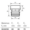 Vakuuminis ventilis Wavin MiniVent, Ø 32-50 mm