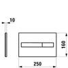 Laufen WC klavišas LIS Dual Flush, chromas 8956610040001