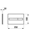 Laufen WC klavišas LIS Dual Flush, chromas 8956610040001