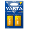 Varta Longlife 9V baterija 2vnt